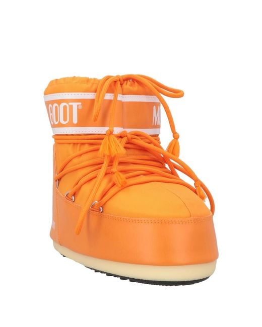 Moon Boot Orange Ankle Boots