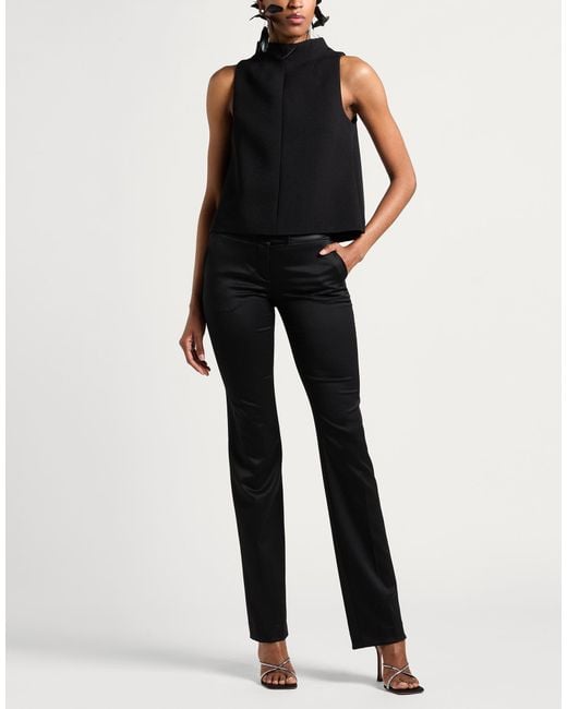 John Richmond Black Pants Virgin Wool, Elastane