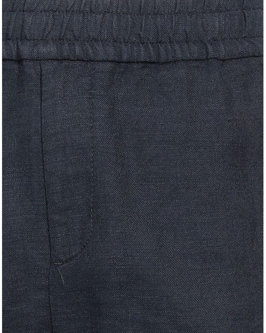 Windsor. Blue Midnight Shorts & Bermuda Shorts Linen, Lyocell, Elastane for men