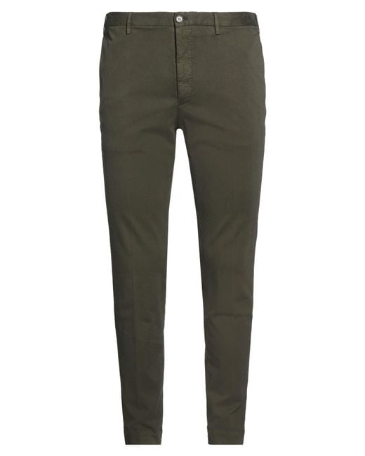 Incotex Green By Slowear Military Pants Cotton, Lyocell, Elastane for men