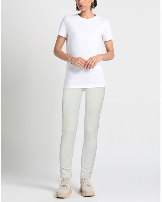 Nine:inthe:morning White Denim Trousers
