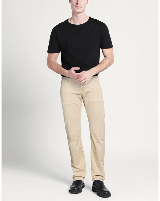 Jacob Cohen Natural Sand Pants Cotton, Lyocell, Elastane for men