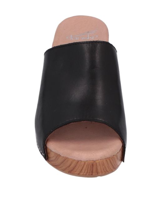 dansko black sandals