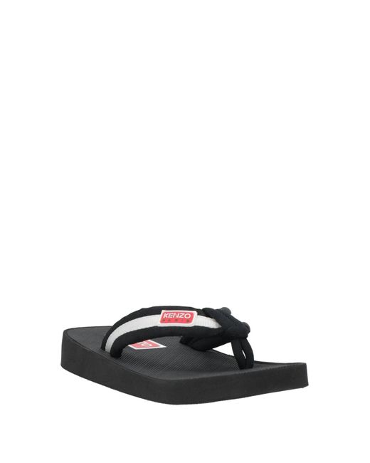 KENZO Black Thong Sandal