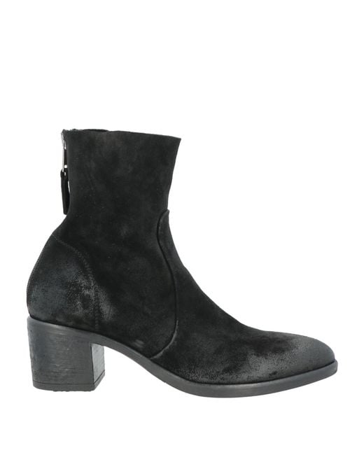 Strategia Black Ankle Boots Leather