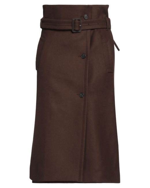 The Row Brown Midi Skirt