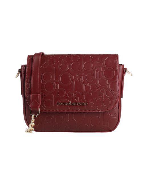 Rocco Barocco Red Cross-Body Bag Textile Fibers