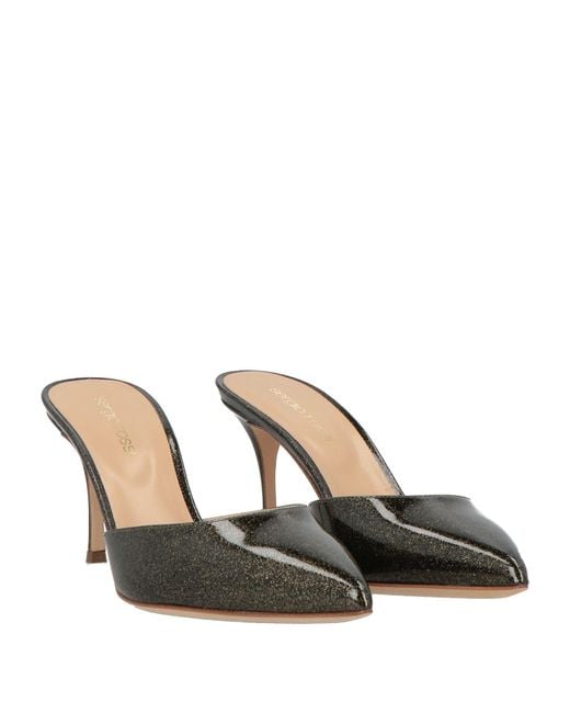 Sergio Rossi Metallic Mules & Clogs
