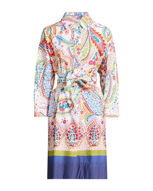 Sara Roka White Midi Dress Cotton