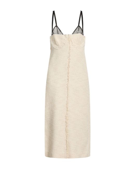 Ballantyne Natural Midi Dress Cotton, Polyester, Acrylic
