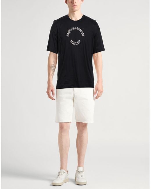 Emporio Armani Black T-shirt for men
