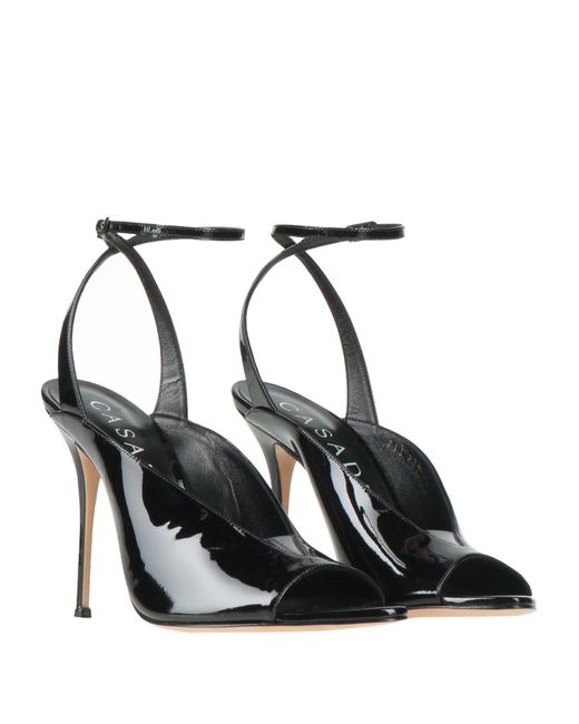 Casadei Black Sandals Leather