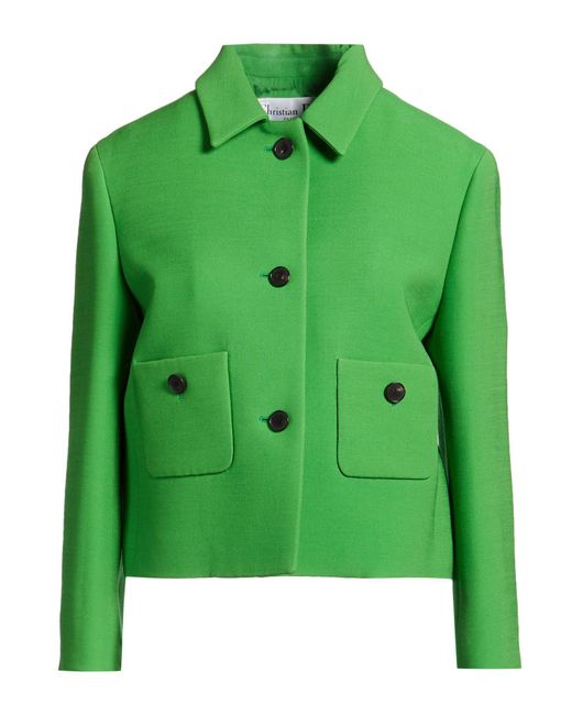 Dior Green Jacket Wool, Silk