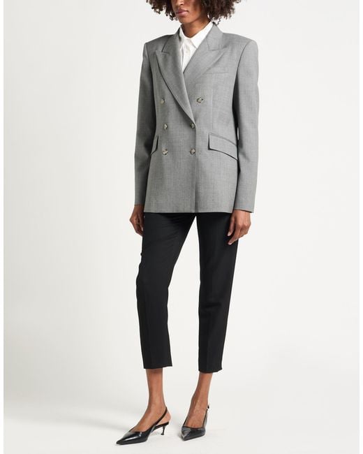 Crida Milano Gray Blazer Virgin Wool, Lycra