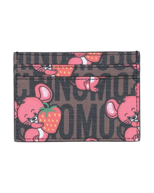 Moschino Multicolor Cocoa Document Holder Soft Leather