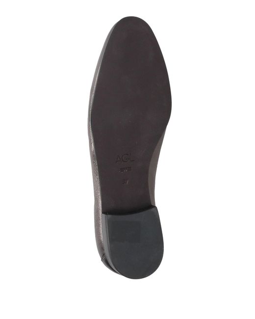Agl Attilio Giusti Leombruni Gray Loafers Leather