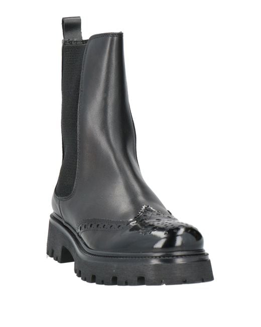 VSL Black Ankle Boots Leather