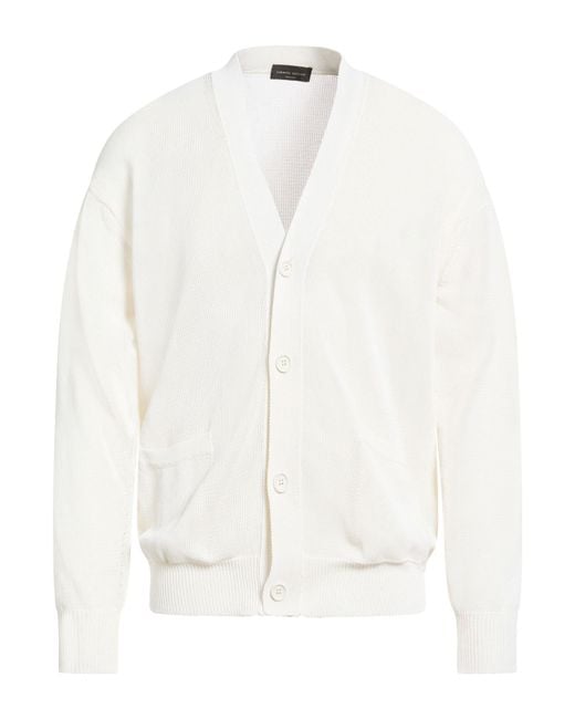 Roberto Collina White Cardigans for men