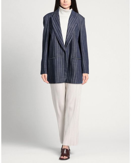 Forte Blue Blazer Cotton
