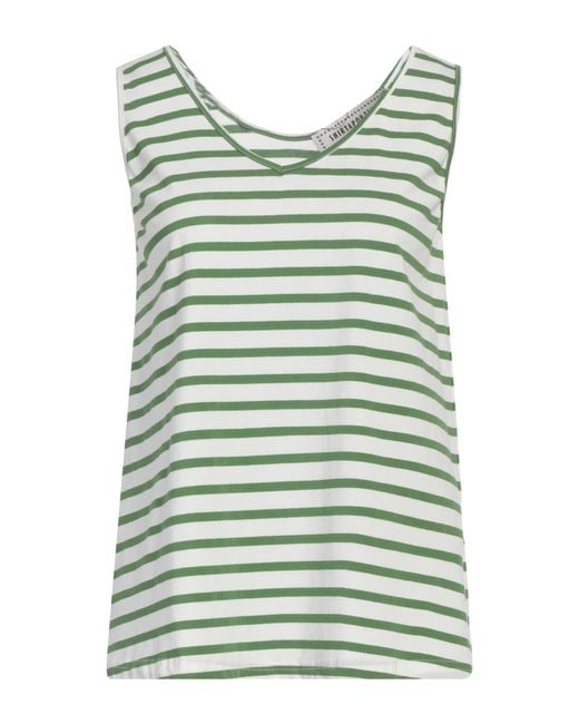 Shirtaporter Green Top Cotton, Elastane