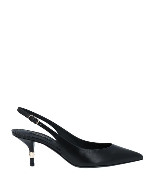 Dolce & Gabbana Black Pumps Goat Skin