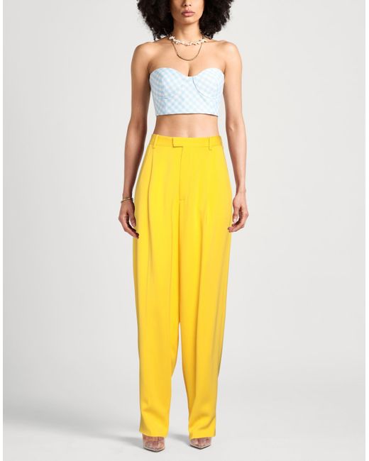 Marni Yellow Pants Viscose, Elastane