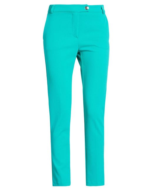 Rinascimento Blue Pants Polyester, Elastane