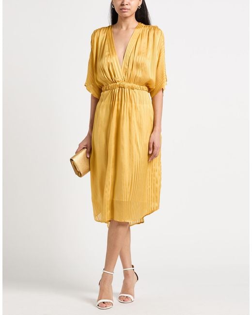 Ballantyne Yellow Midi Dress