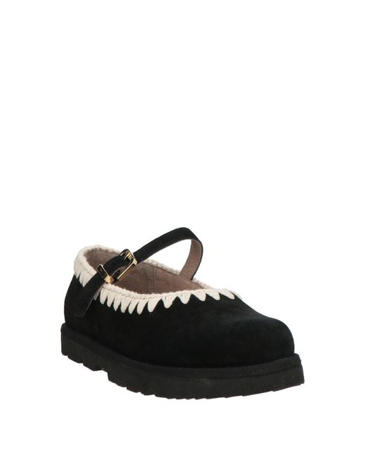 Mou Black Ballet Flats