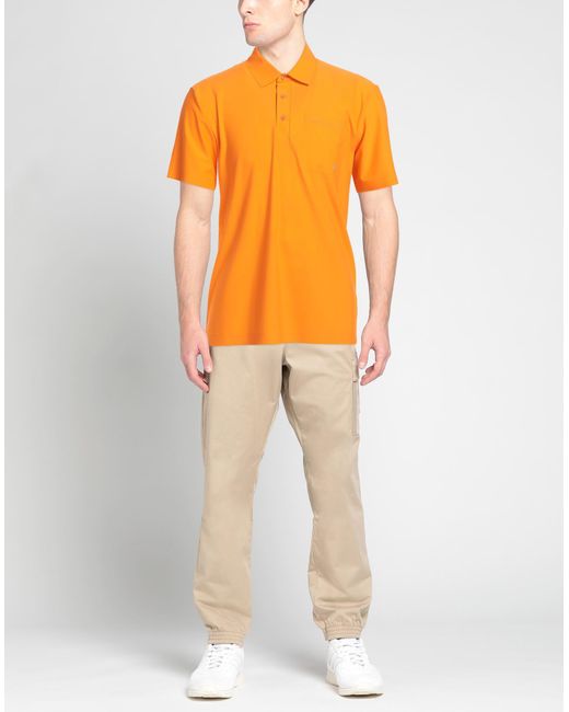 DUNO Orange Polo Shirt for men