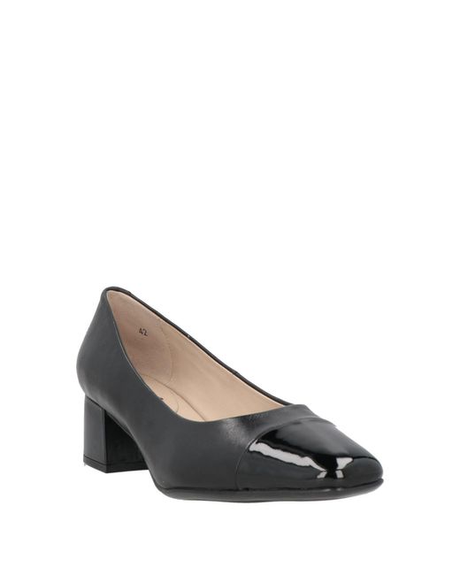 Caprice Gray Pumps Leather