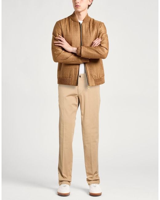 Incotex Natural Pants Cotton, Elastane for men