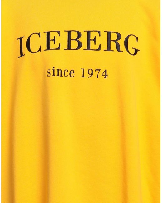 Iceberg Yellow Sweatshirt Cotton, Polyester for men