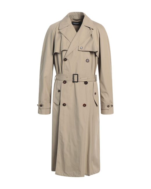 Dolce & Gabbana Natural Overcoat & Trench Coat for men