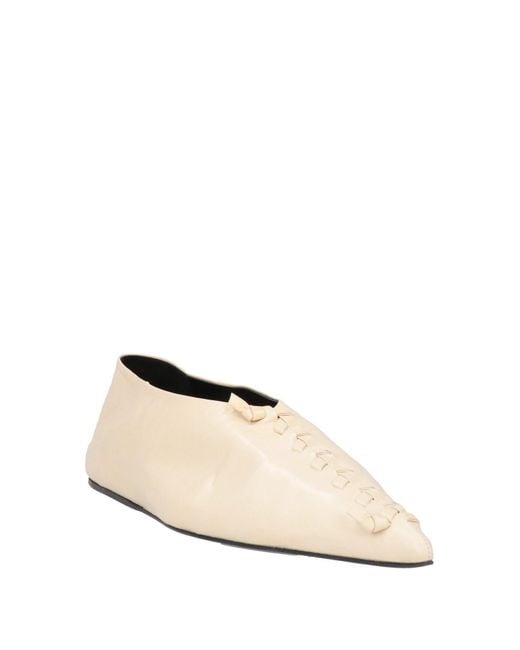 Jil Sander Natural Ballet Flats