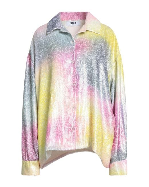 MSGM Yellow Shirt Polyester