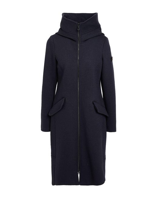 Peuterey Blue Midnight Coat Polyamide, Wool, Elastane