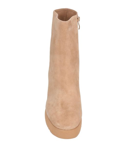 Jeannot Natural Ankle Boots Leather