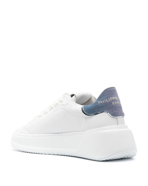 Philippe Model White Tres Temple Sneakers