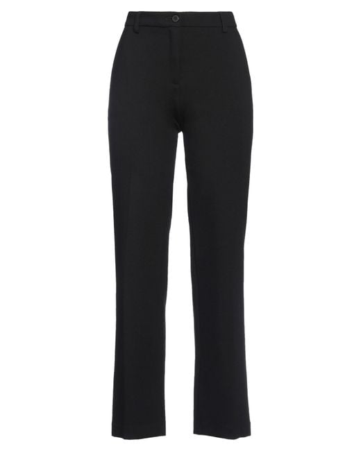 Douuod Black Pants Viscose, Polyamide, Elastane