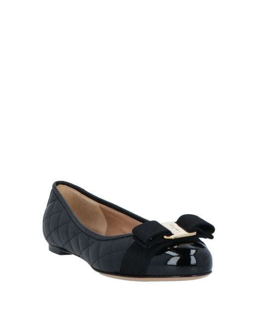 Ferragamo Black Ballet Flats