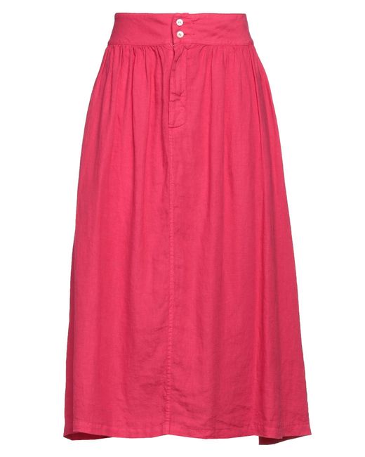 ROSSO35 Pink Midi Skirt