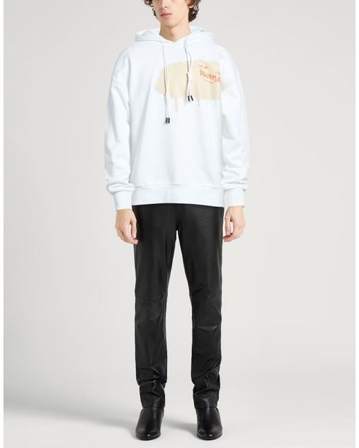 DISCLAIMER White Sweatshirts for men