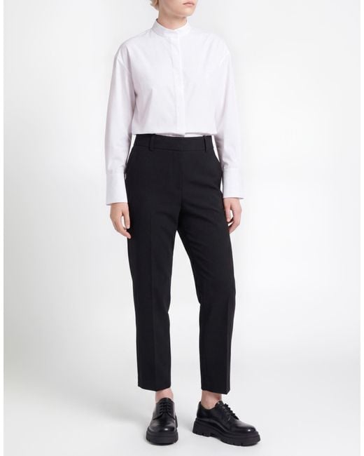 Khaite Black Pants Viscose, Virgin Wool, Elastane