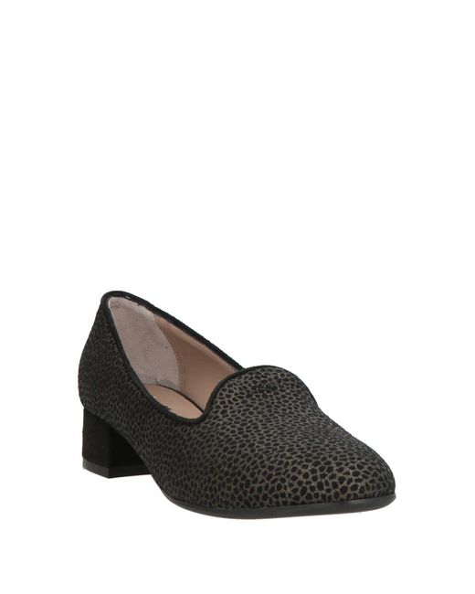 Melluso Black Dark Loafers Leather