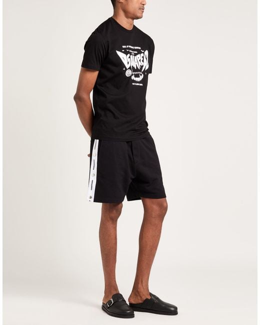 DSquared² Black Shorts & Bermuda Shorts for men