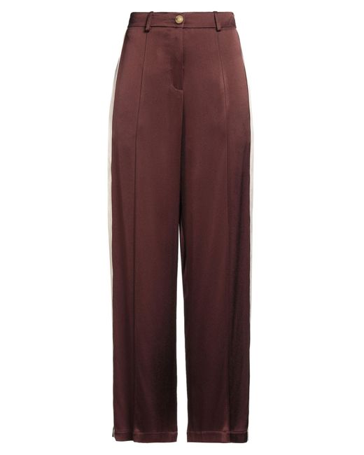 Alysi Purple Pants Acetate, Viscose, Linen