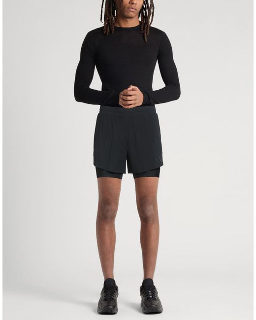 Y-3 Black Shorts & Bermuda Shorts Polyamide, Elastane for men