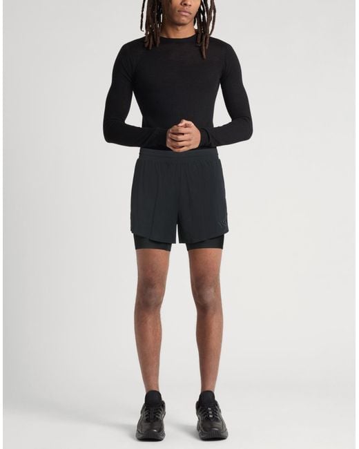 Y-3 Black Shorts & Bermuda Shorts Polyamide, Elastane for men