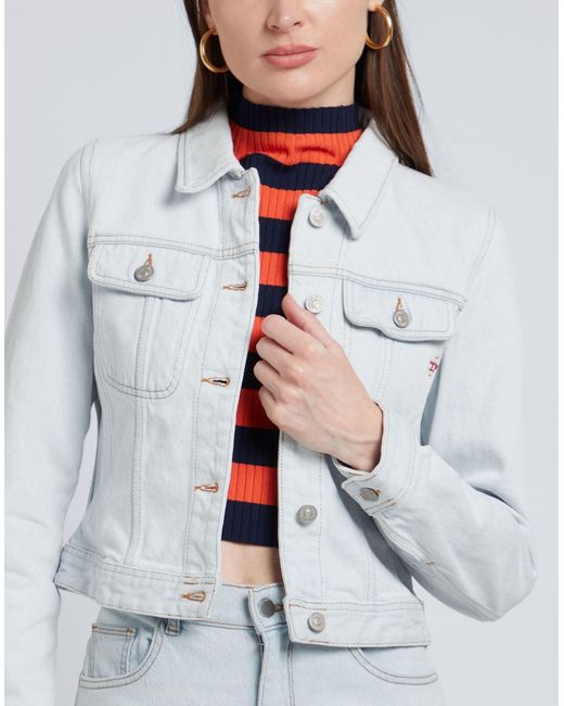 DIESEL Blue Denim Outerwear